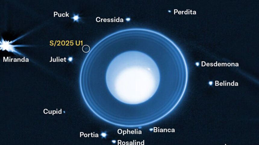 Невидимое стало явным: &laquo;Джеймс Уэбб&raquo; открыл новую луну в загадочной системе Урана