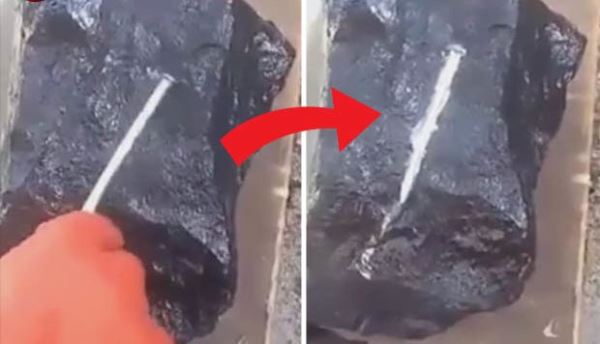 В Мьянме найден странный камень, который плавит металлические гвозди