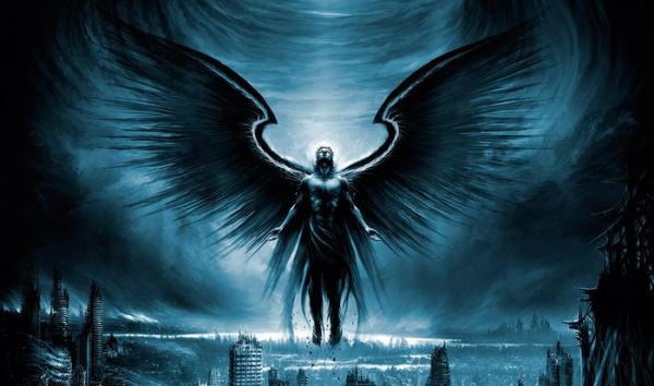 Черный крылатый человек в Британской Колумбии