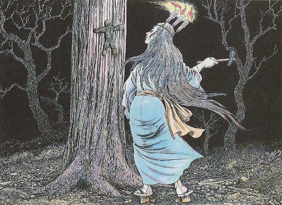 Уши но Коку Маири - японский колдовской ритуал проклятия человека